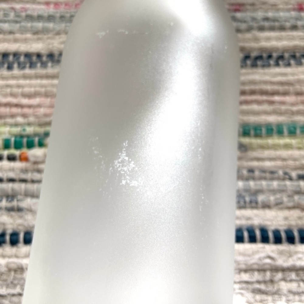 Frosted Glass Bottle With Wood Cork / White Frosted Glass Bottle / Glass Bottle - Picture 7 of 12